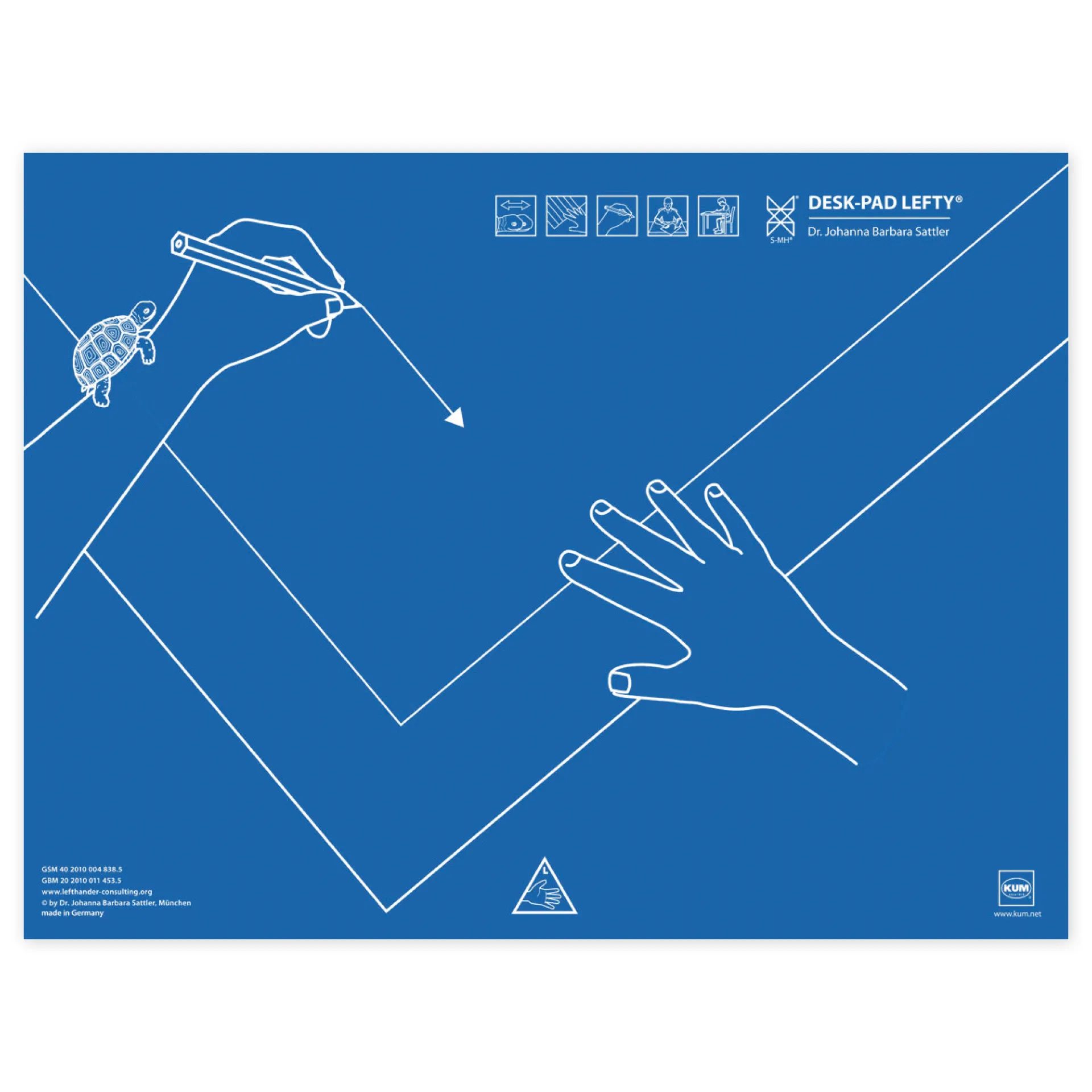 Schreibunterlage für Linkshänder, 53 x 40 cm