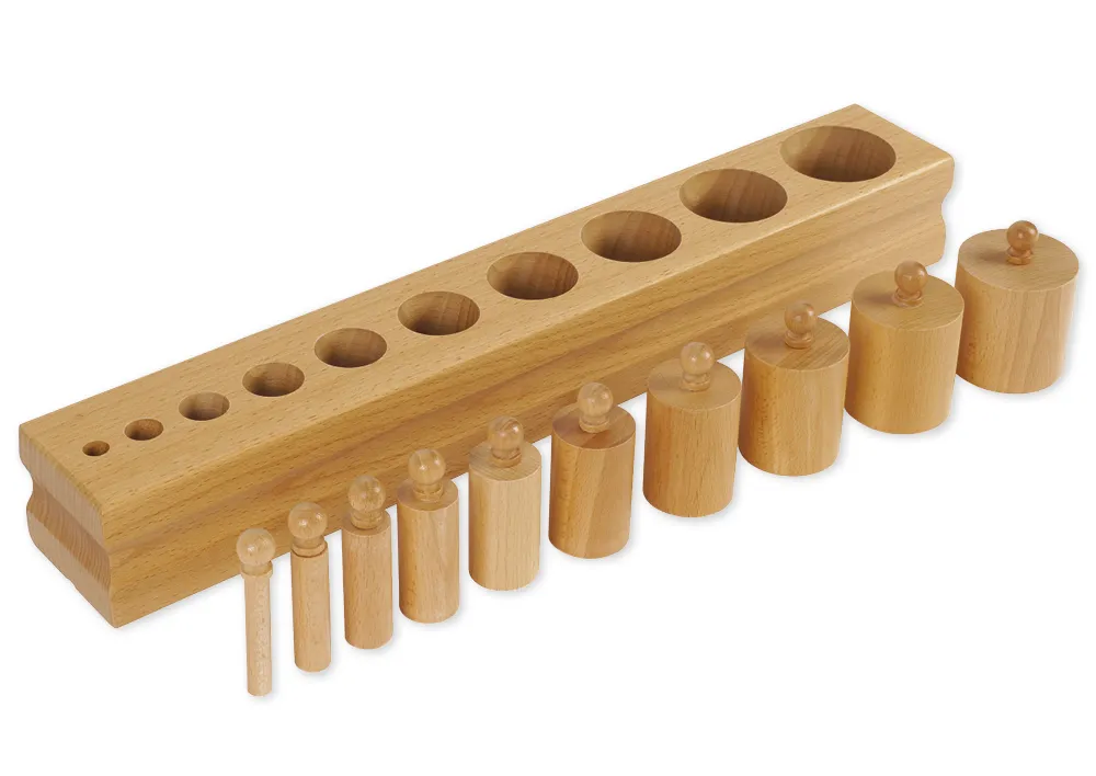 TimeTEX Block mit Zylindern 2 "Montessori Premium"