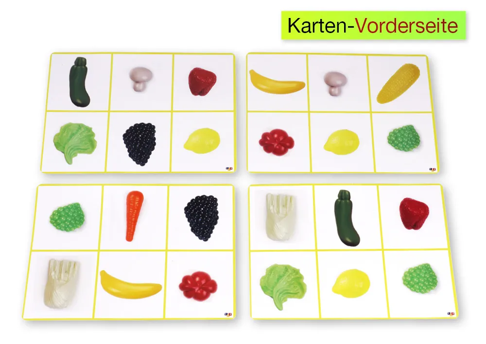 Tastspiel Früchte und Gemüse, 43-tlg.