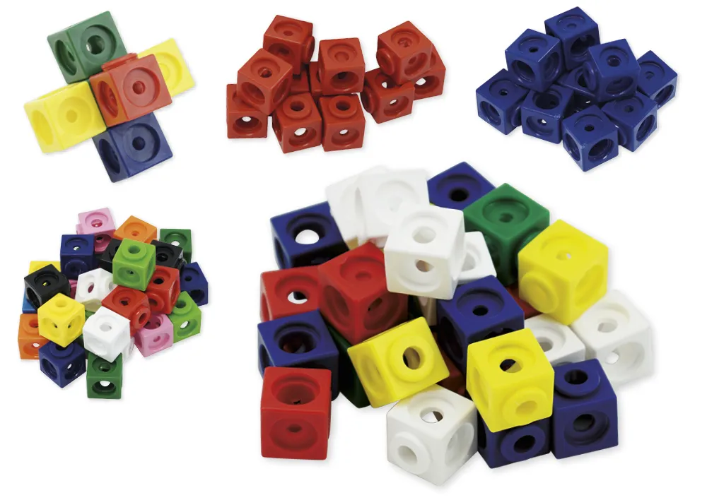 Set Steckwürfel, 1,7 cm, 100 Stück im Polybeutel