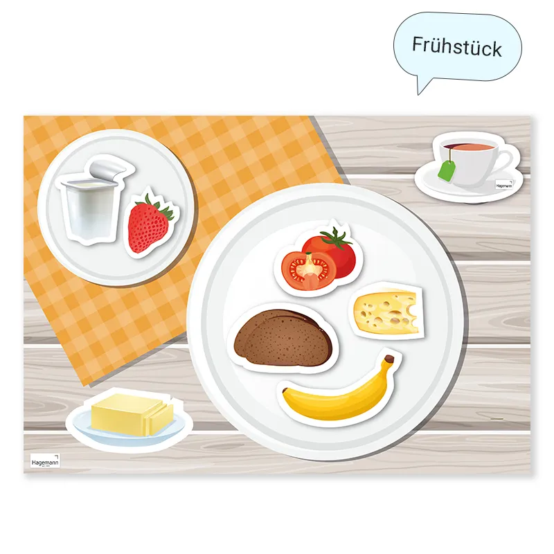 Hagemann Magnetbilder Gesunde Mahlzeiten mit Ernährungspyramide