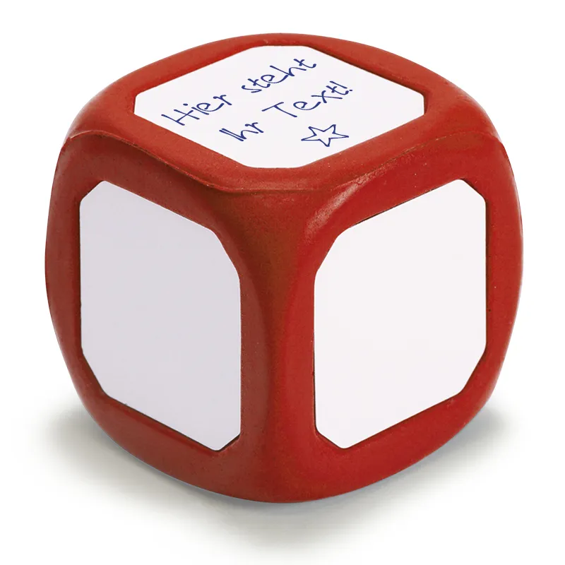 Blanko-Würfel mit weißen Flächen, 5,5 cm