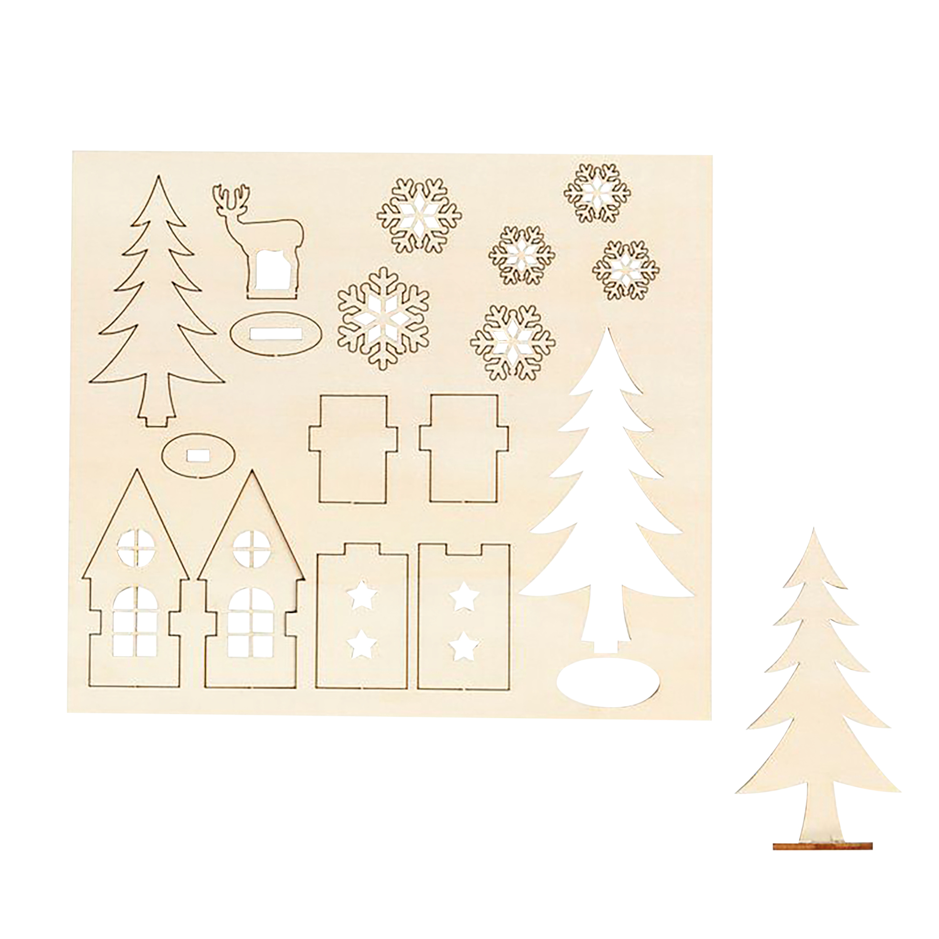 Bastelset Holzfiguren "Winterzauber"