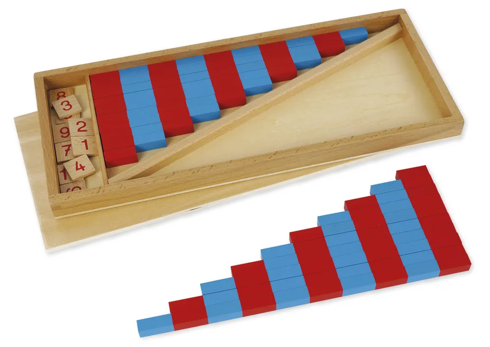 TimeTEX Kleine Numerische Stangen "Montessori Premium"