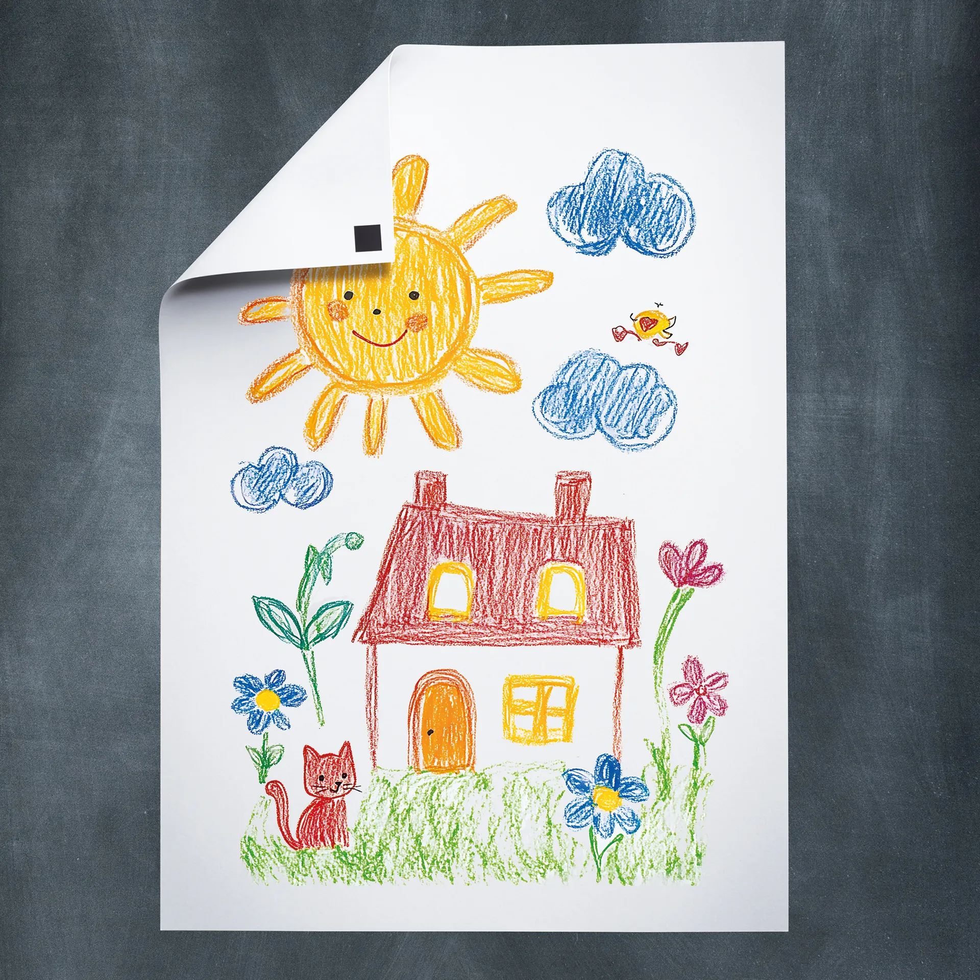 Magnet-Plättchen selbstklebend, 40x40 mm, 15 Stück