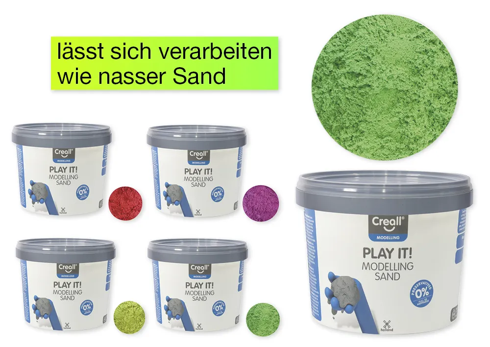 Modelliersand farbig, 750 g