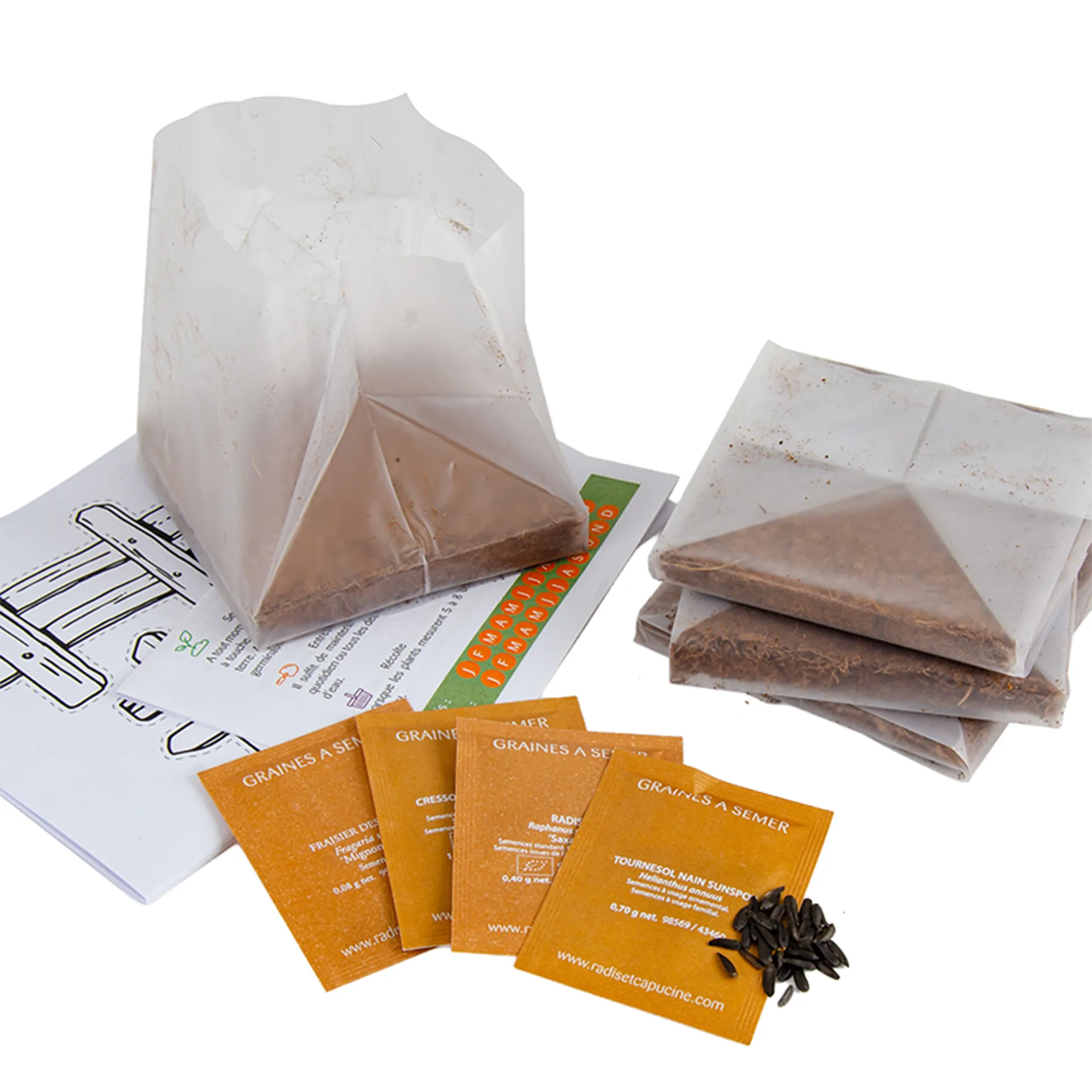 Taschenpflanzset, 4er Set