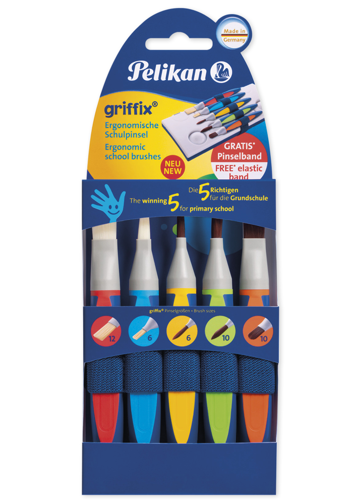 Pelikan Set griffix Pinsel mit Band, 6-tlg.