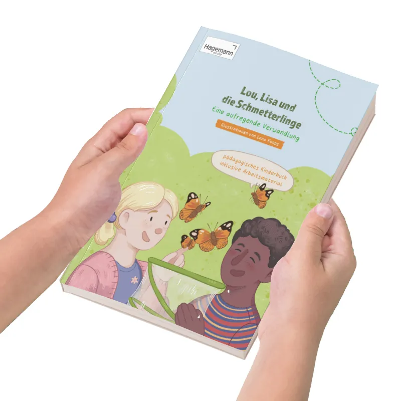 Lese- und Arbeitsbuch Eine aufregende Verwandlung – „Lou, Lisa und die Schmetterlinge“ (56 Seiten)