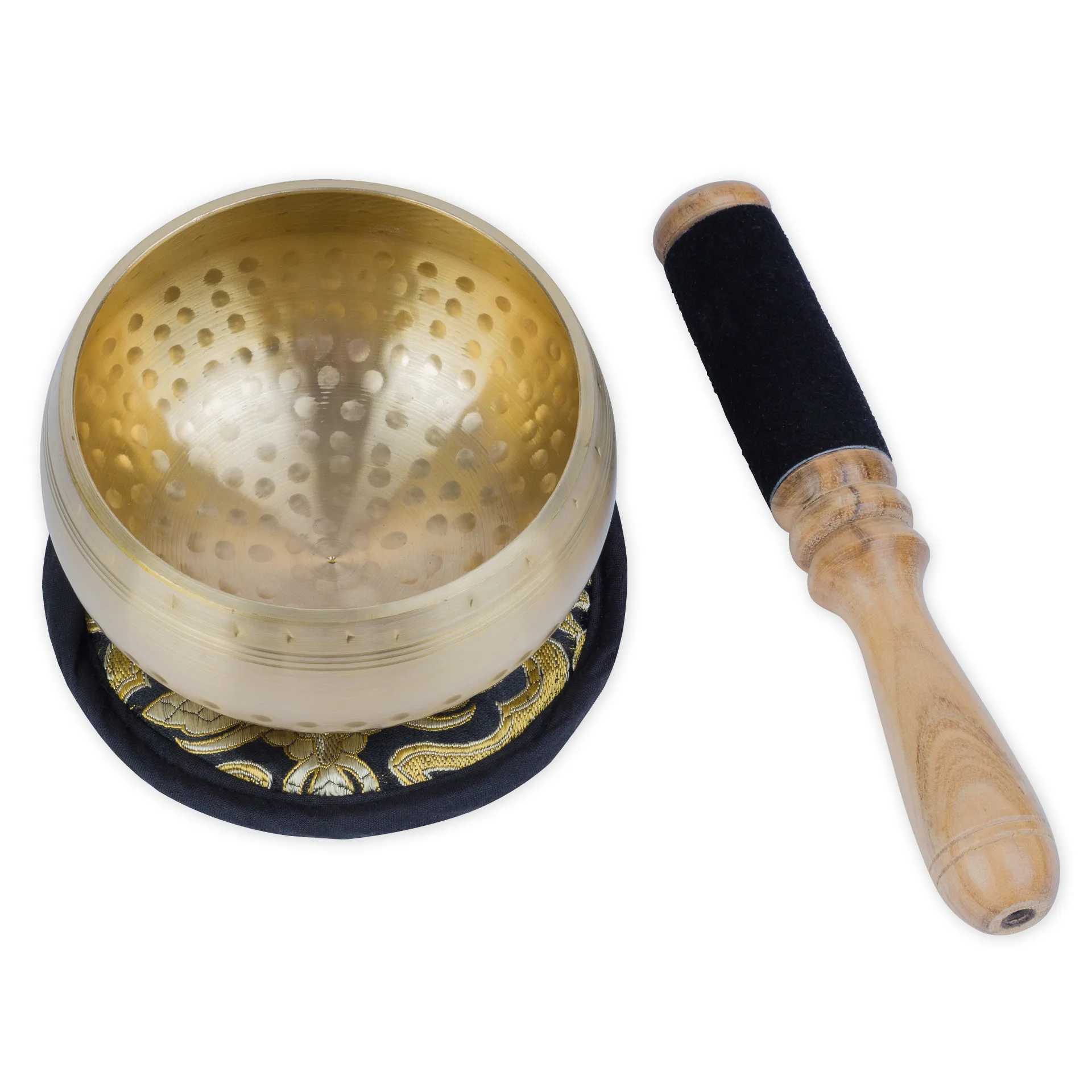 Klangschale "Nepal" im Stickbeutel, 12 cm ø, ca. 400 g