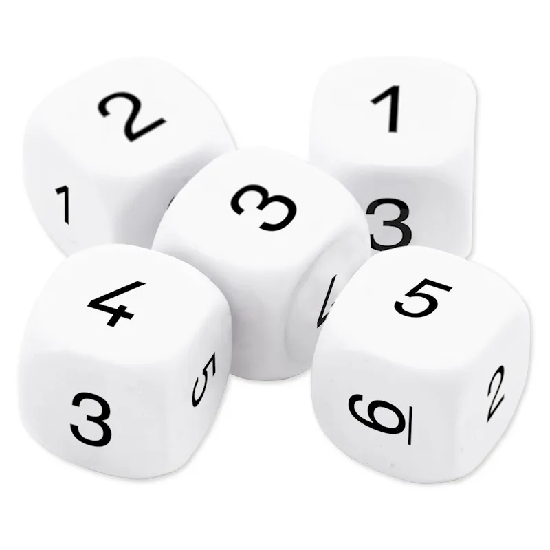 TimeTEX Würfel-Set "Ziffern 1-6", 5-tlg., 16 mm