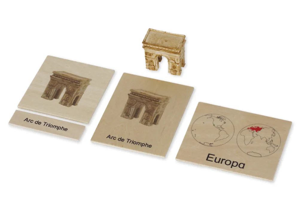 TimeTEX Wahrzeichen-Kontinent-Box "Montessori Premium"