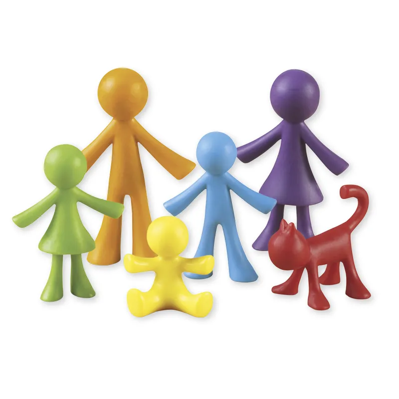 Set Familien-Figuren farbig sortiert, 72-tlg., in Dose
