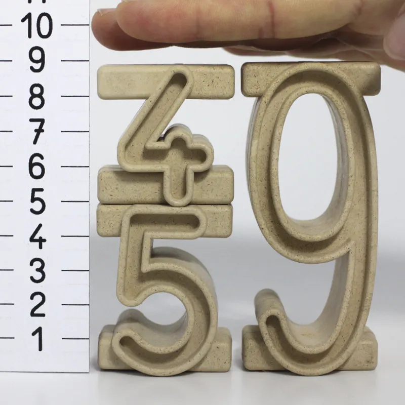 Stapel-Zahlen "Zahl-auf-Zahl", 34-tlg., naturfarben