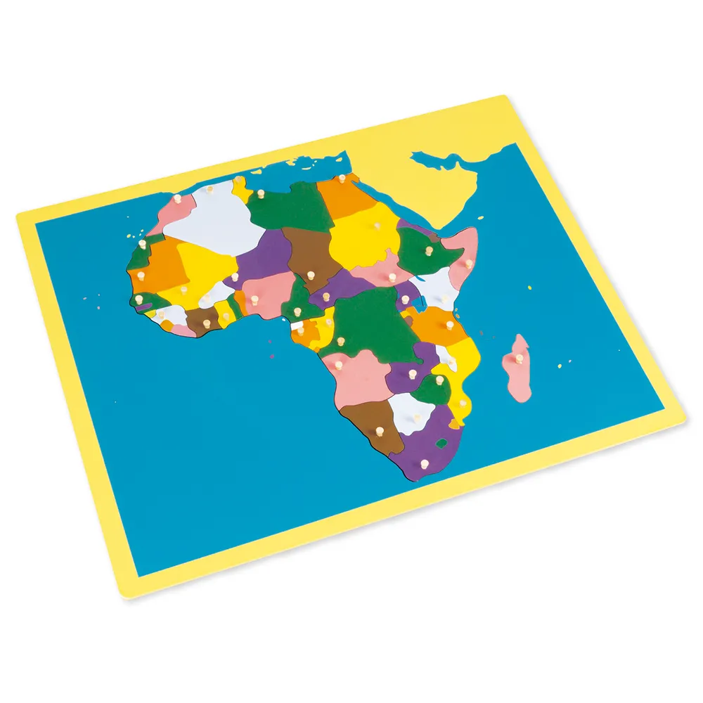TimeTEX Puzzlekarte Afrika "Montessori Premium"