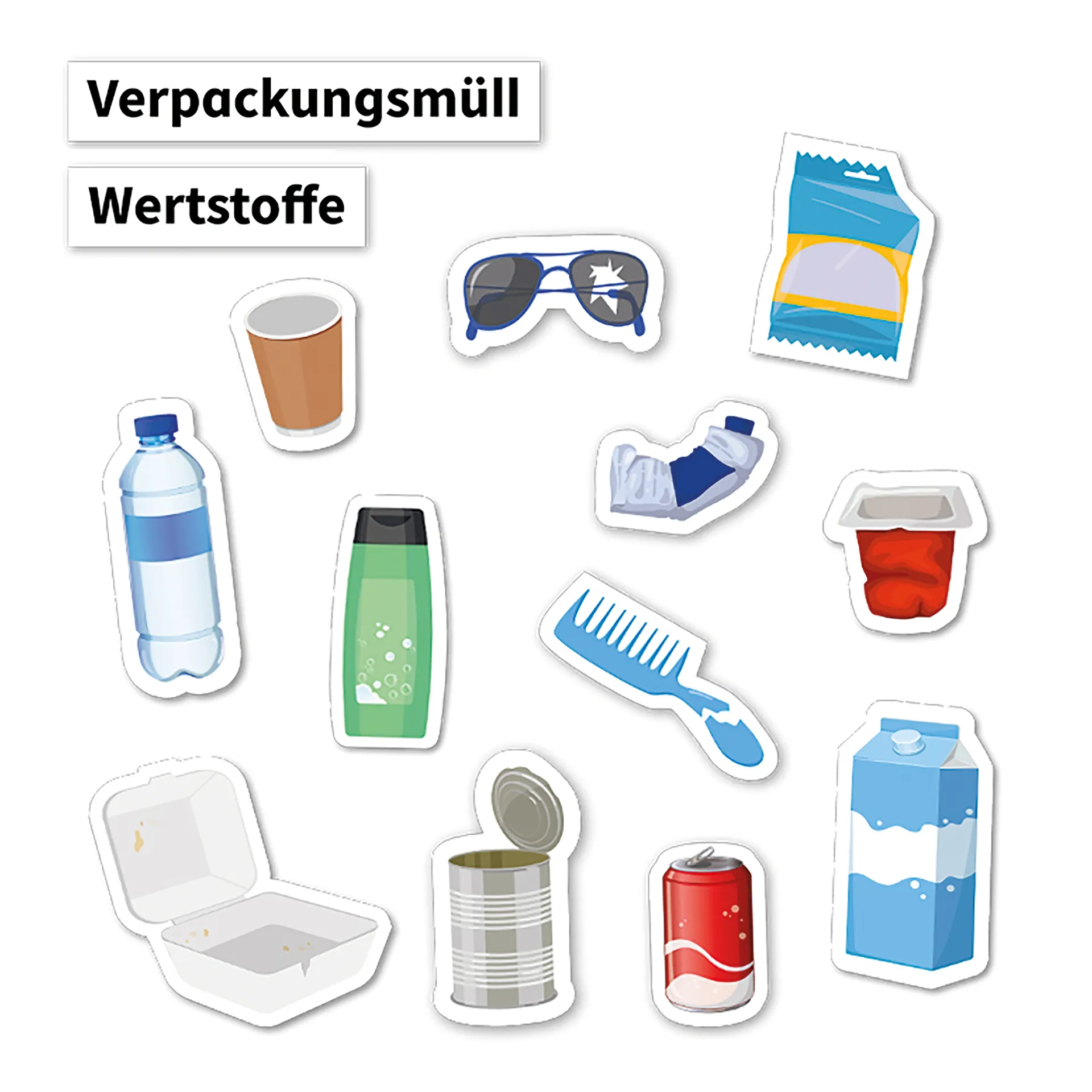 Hagemann Müll vermeiden, Müll trennen & Abfallpyramide, magnetisch, 79-tlg.