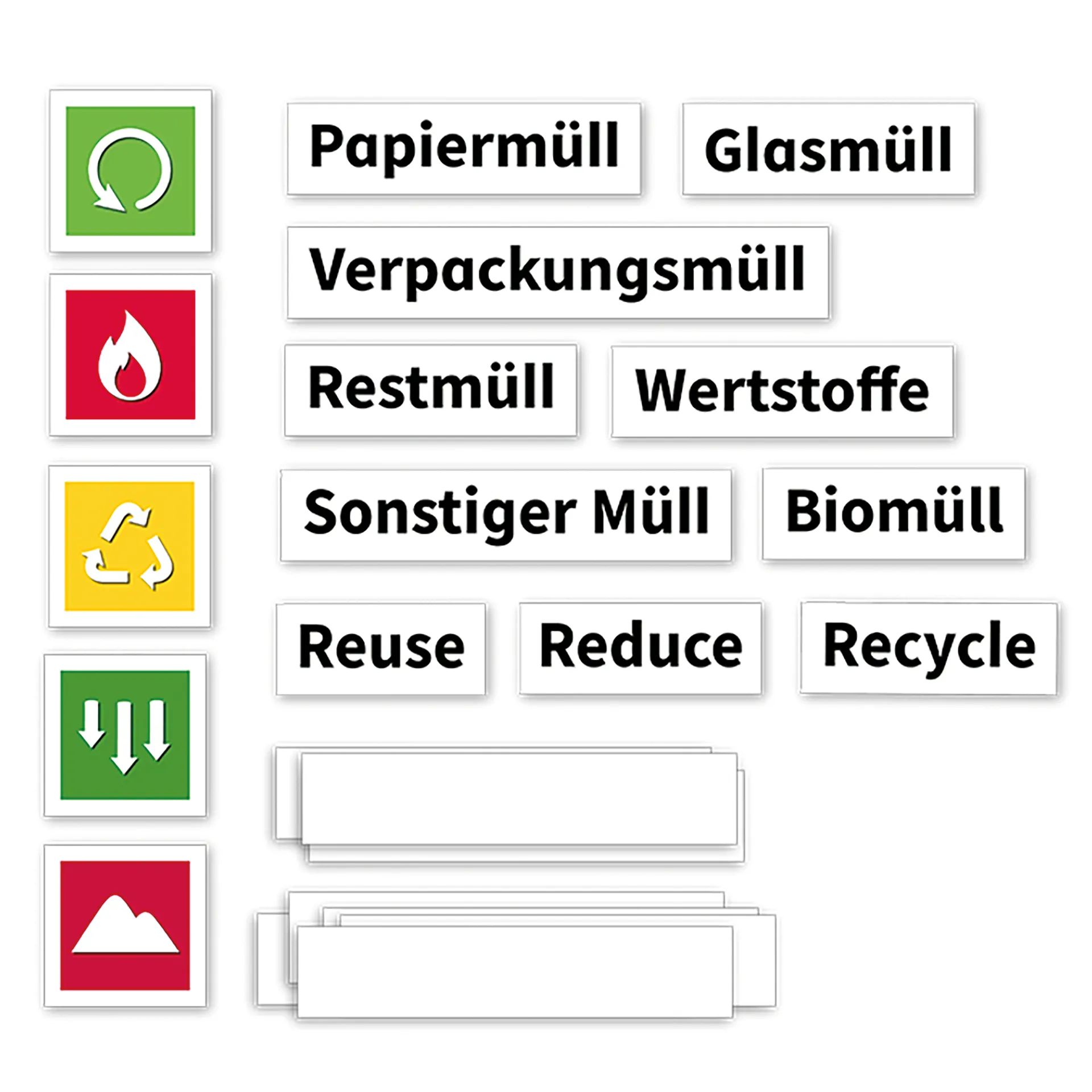 Hagemann Müll vermeiden, Müll trennen & Abfallpyramide, magnetisch, 79-tlg.