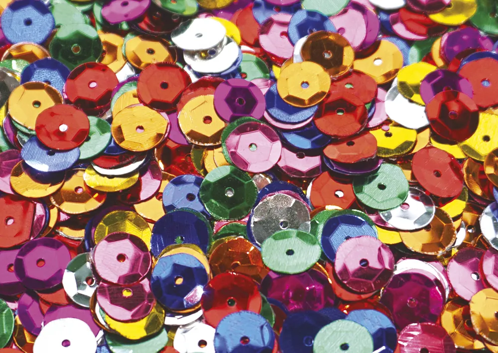 Pailletten rund, 1 cm ø, 100 g