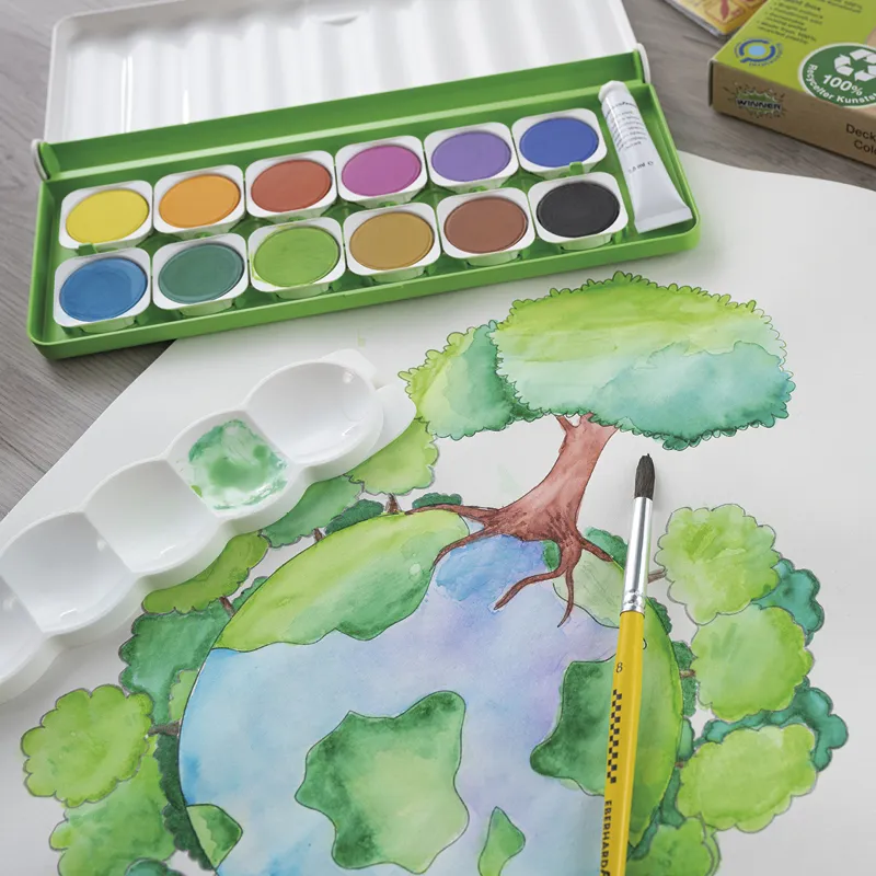 Eberhard Faber Deckfarbkasten Green Winner