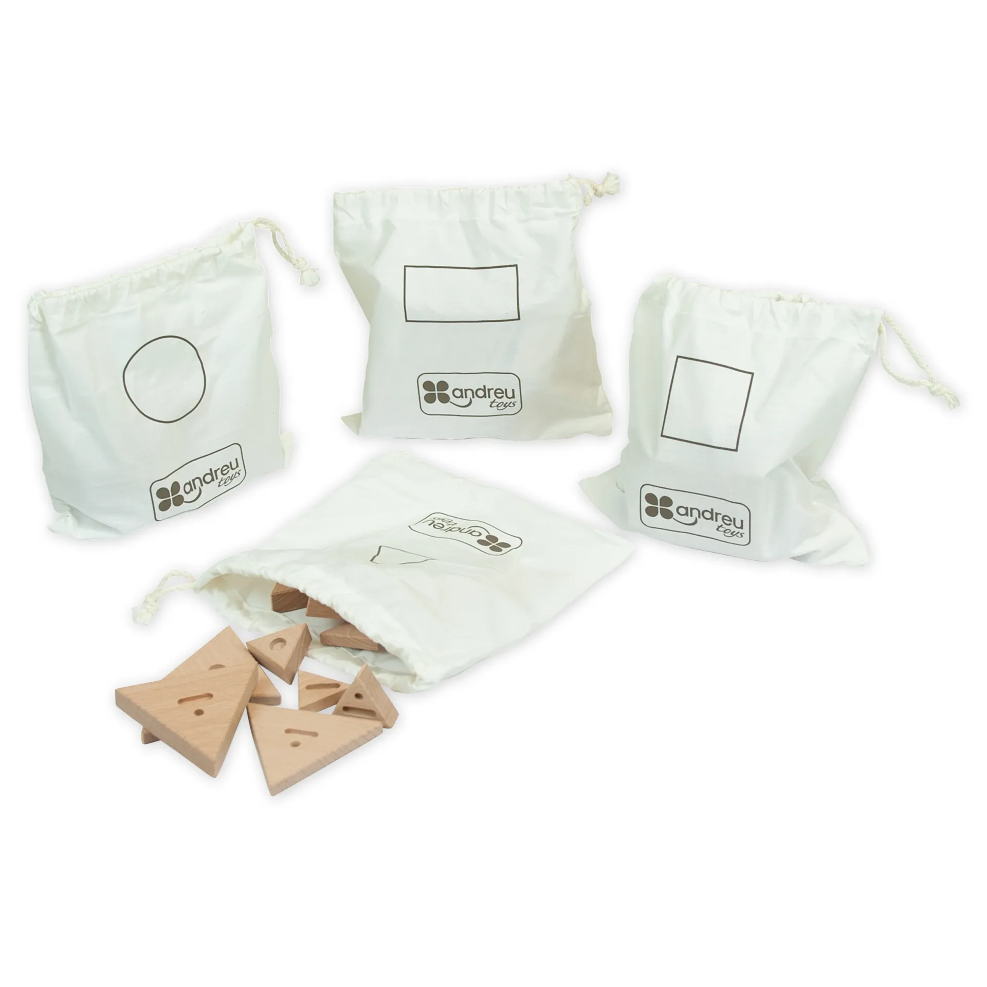 Logische Blöcke zum Tasten, 52-tlg.