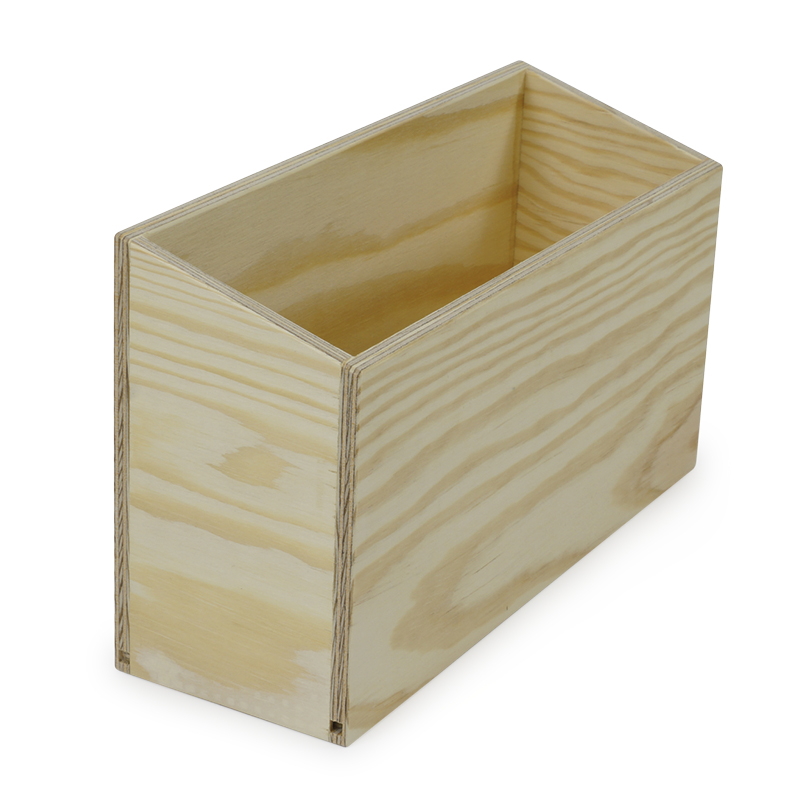 Karteikasten Tamara DIN A5 quer, nach vorne abfallend, Kiefernholz