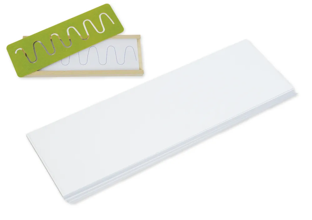 Ersatz-Blätter für Schwungübungs-Schablonen, 100 Stück