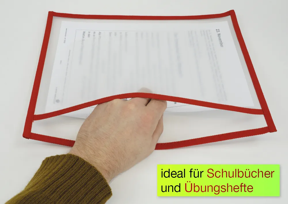 Lern- und Sammeltasche A4-Plus quer, mit Farbeinfassung, 10-tlg.