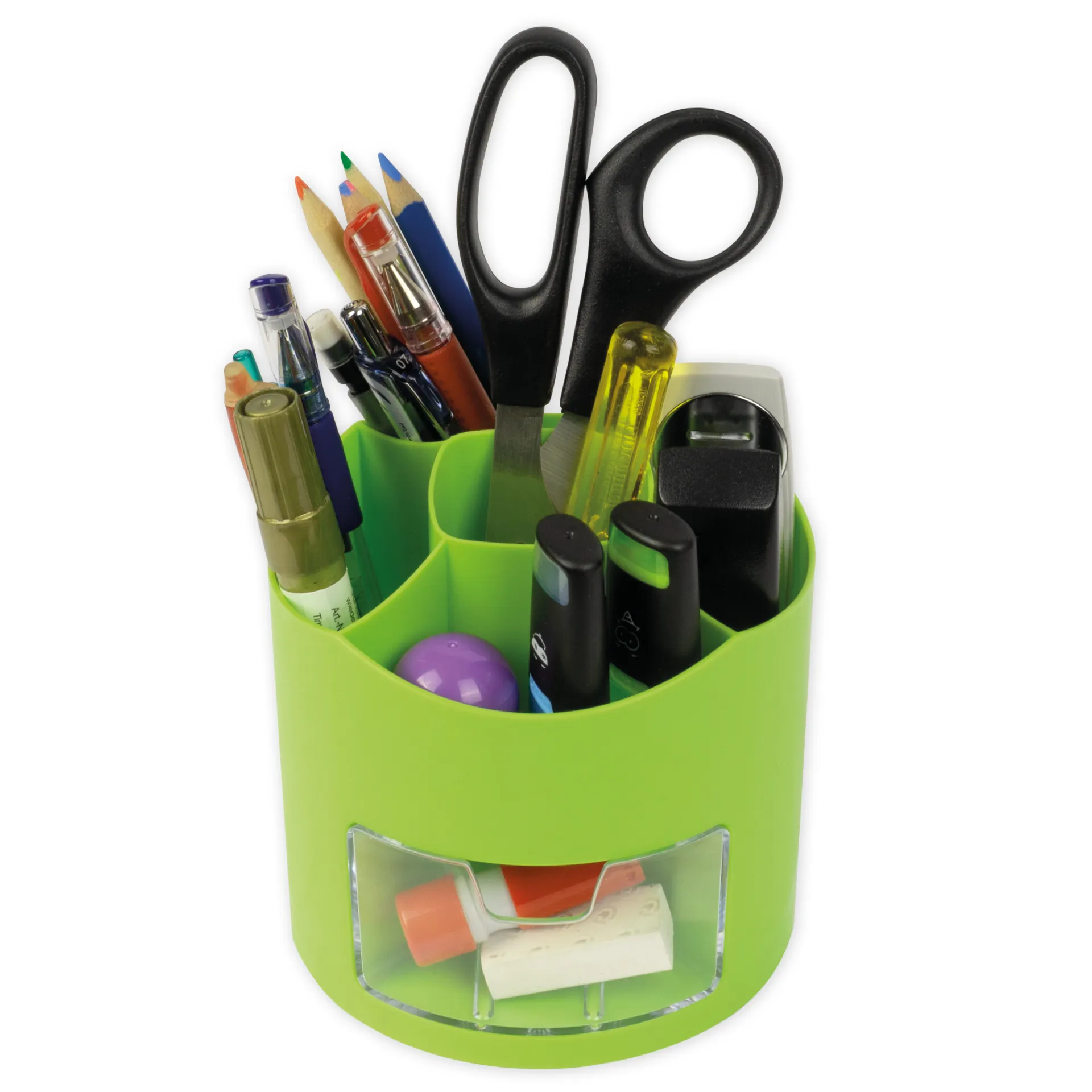 TimeTEX Tisch-Organizer mit Schubfach, drehbar, grün