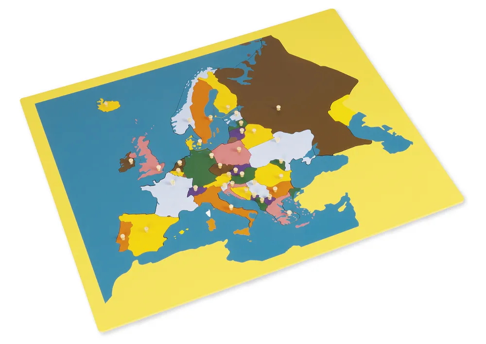TimeTEX Puzzlekarte Europa "Montessori Premium"