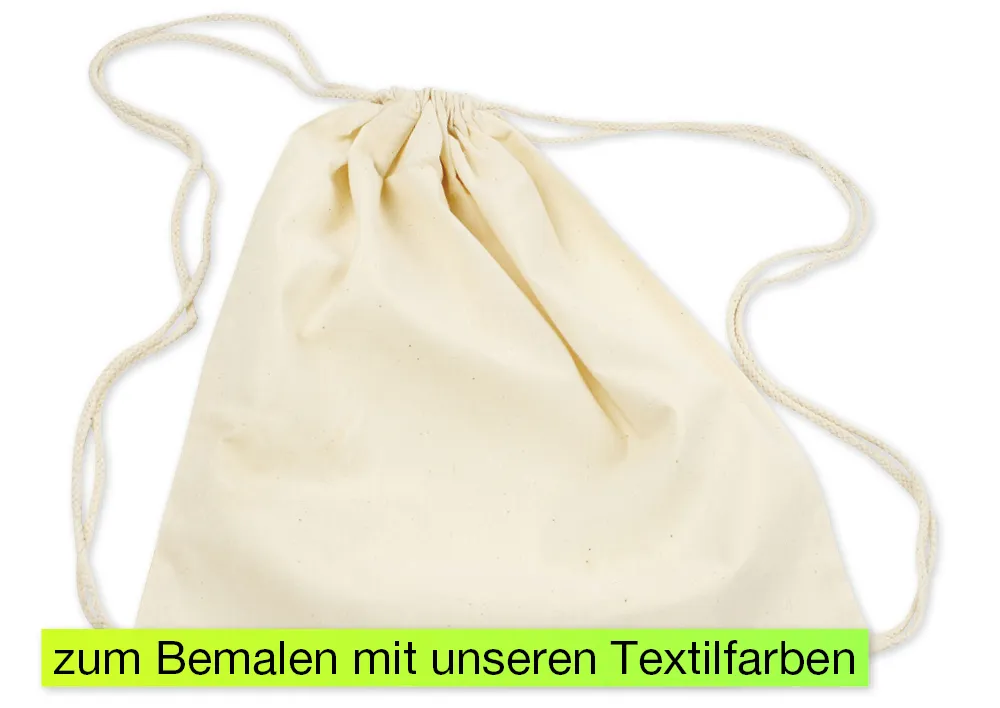 Turnbeutel zum Bemalen, 3 Stück