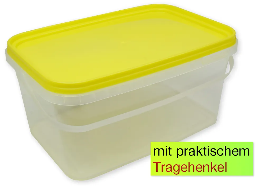 Stapel-Box aus Kunststoff mit Henkel XS, rechteckig