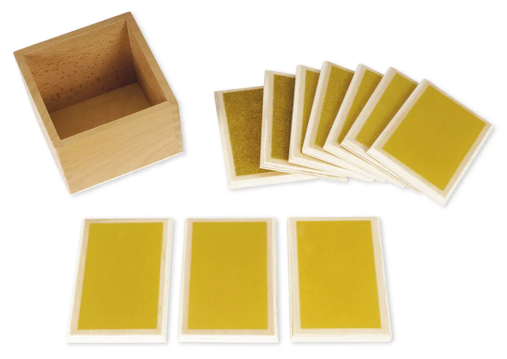 TimeTEX Tasttäfelchen, grob-fein "Montessori Premium"