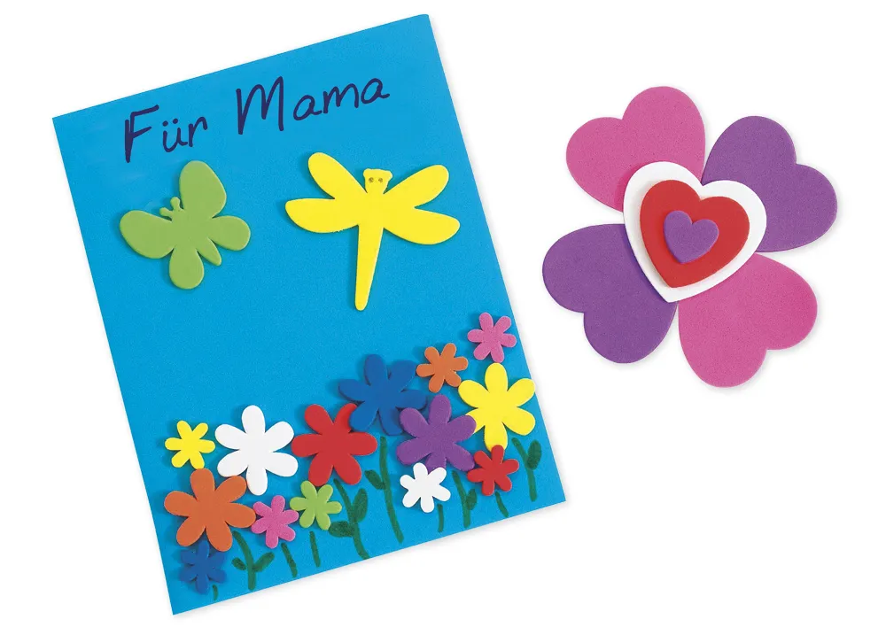 Moosgummi-Figuren und -Formen, 500-tlg.