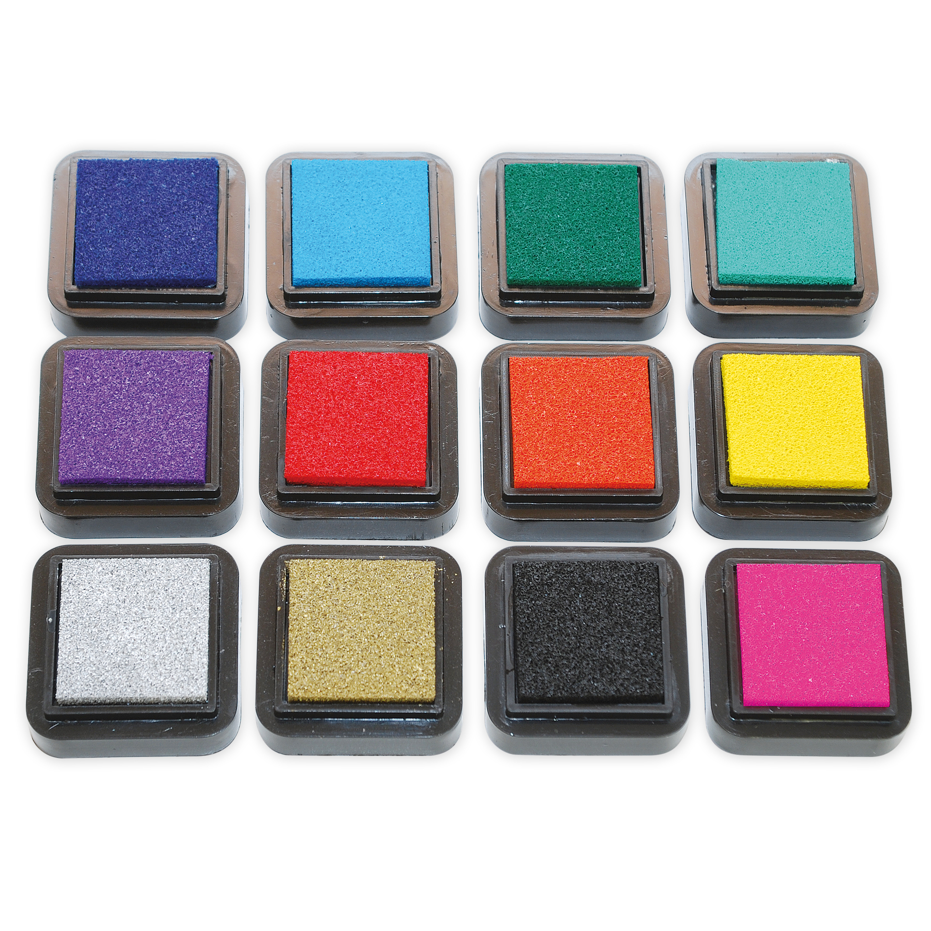 Stempelkissen-Set, 12 Farben 