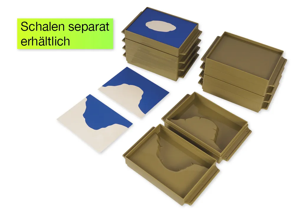 TimeTEX Karten Land und Wasser "Montessori Premium"