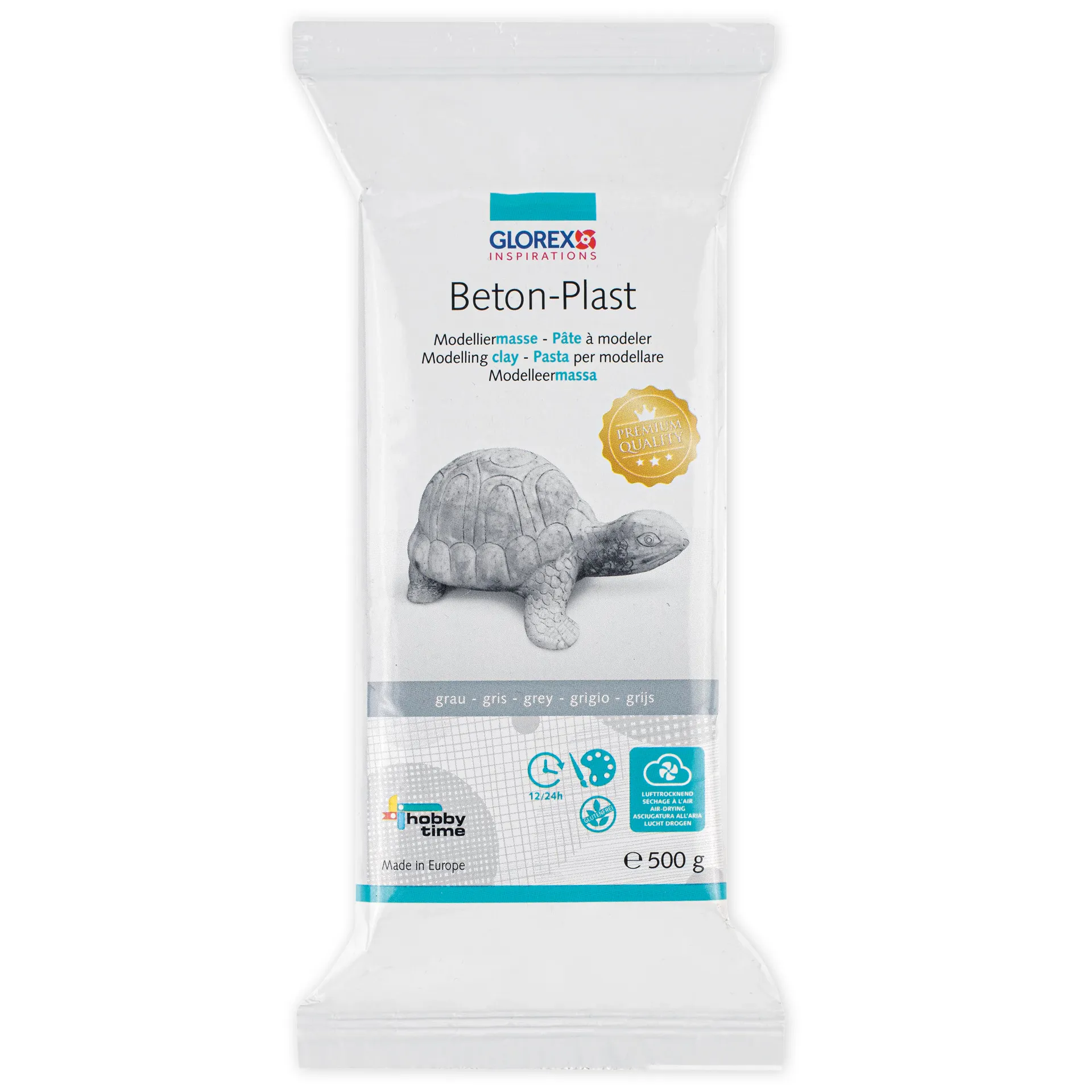 Beton Plast Modelliermasse, 500 g, betongrau