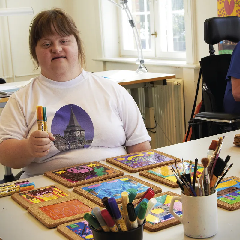 Gruppen-Set Untersetzer mit Stiften, 54-tlg.