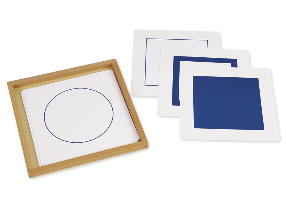 TimeTEX Geometrischer Kartensatz für Einführungsrahmen "Montessori Premium"