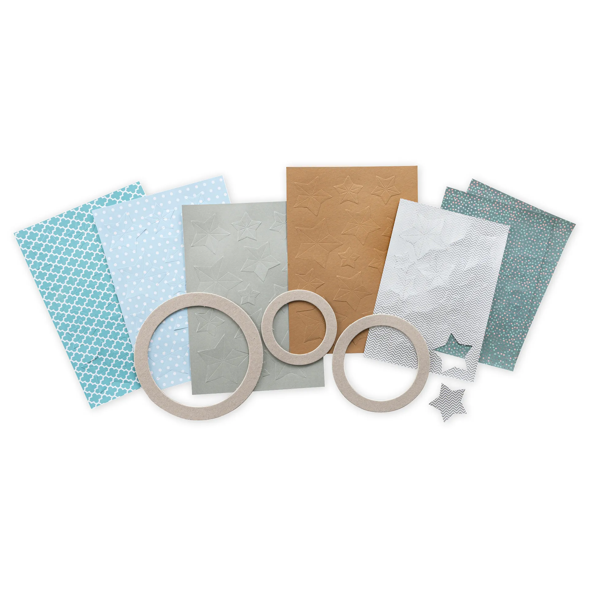 Bastelset "Sternenkranz", 3 Stück