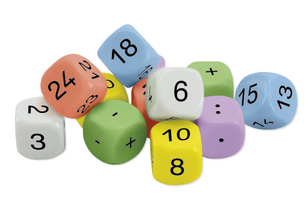 Würfel-Set „Mathematik“ 12-tlg., 20 mm in Box