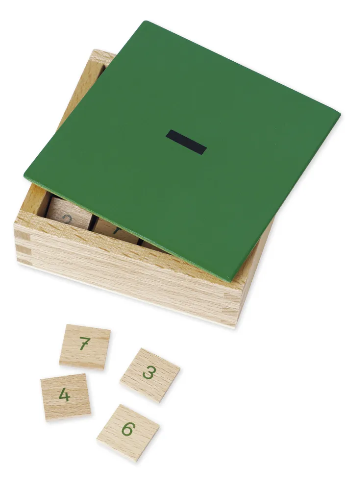 TimeTEX Subtraktionstabellen im Holzrahmen "Montessori Premium"