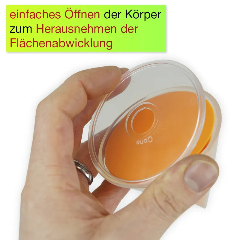 Geometrie-Körper Set L mit Flächenabwicklung 12-tlg. 