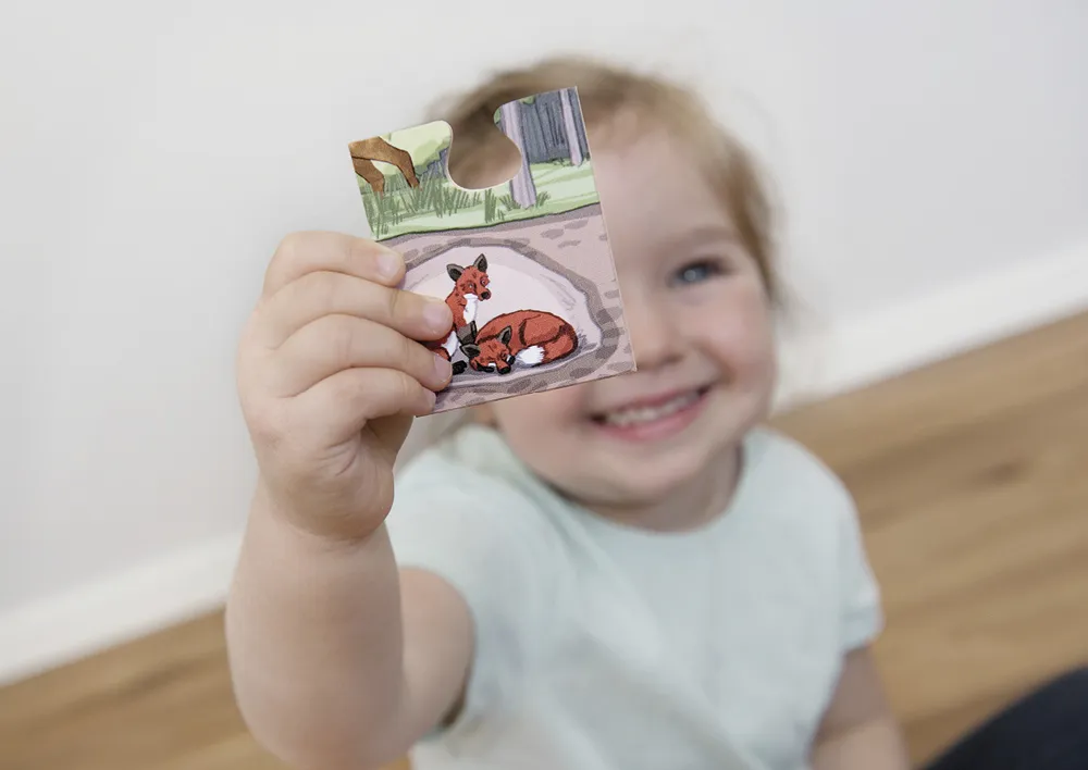 Boden-Puzzle "Wald entdecken", 40-tlg.