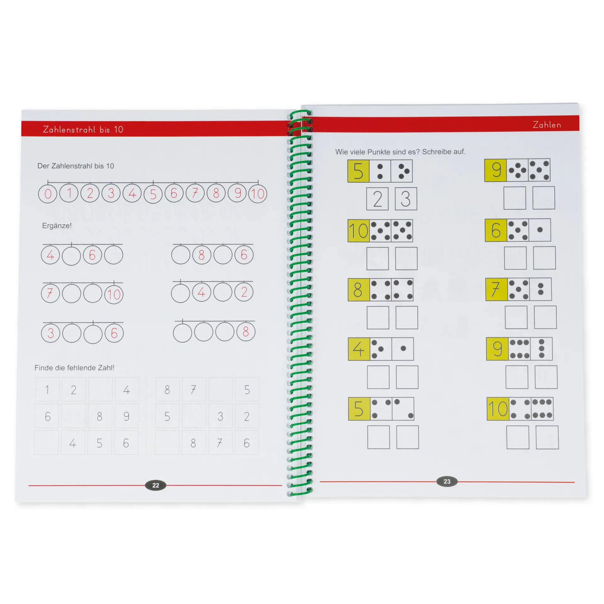 Schreiblern-Heft "Schreibpilot Zahlen", 58 Seiten