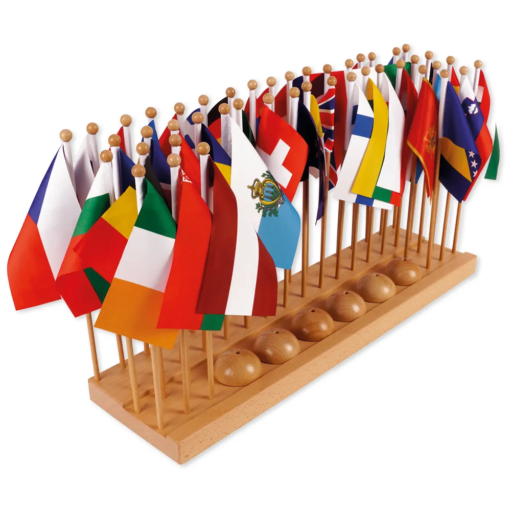TimeTEX Flaggenständer Europa "Montessori Premium"