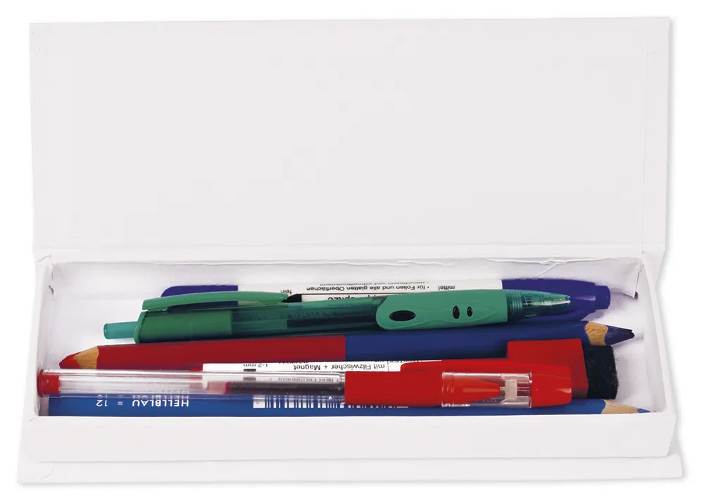 Stiftebox aus Pappe, 19x6,8 cm
