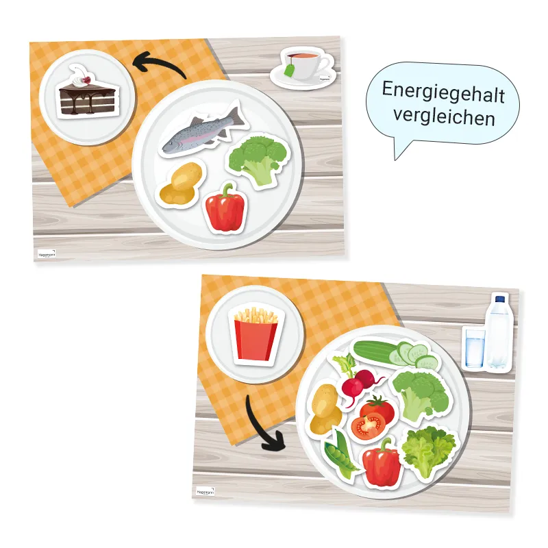 Hagemann Magnetbilder Gesunde Mahlzeiten mit Ernährungspyramide