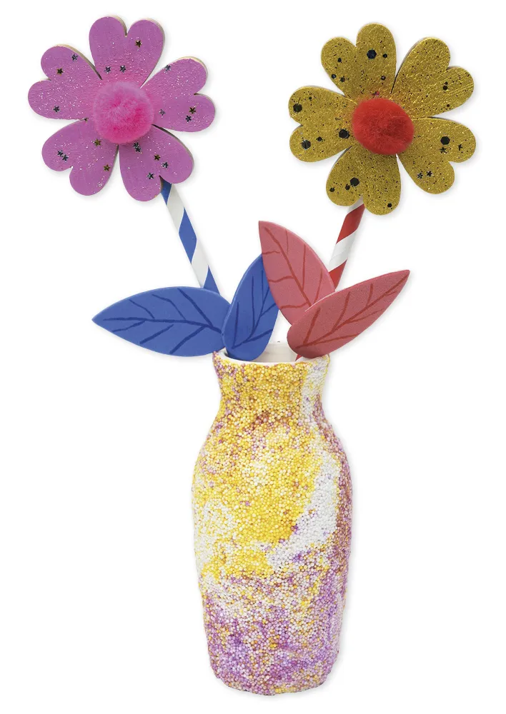 Blumen aus Holz, groß, 20 Stück