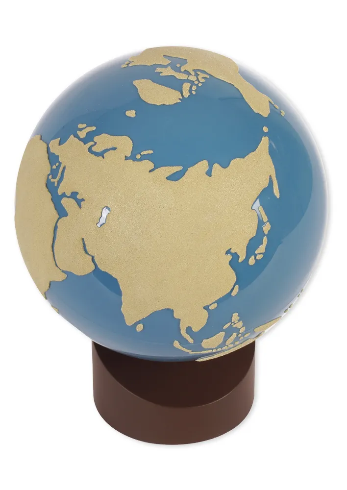 TimeTEX Globus Land und Wasser, Sandpapier "Montessori Premium"