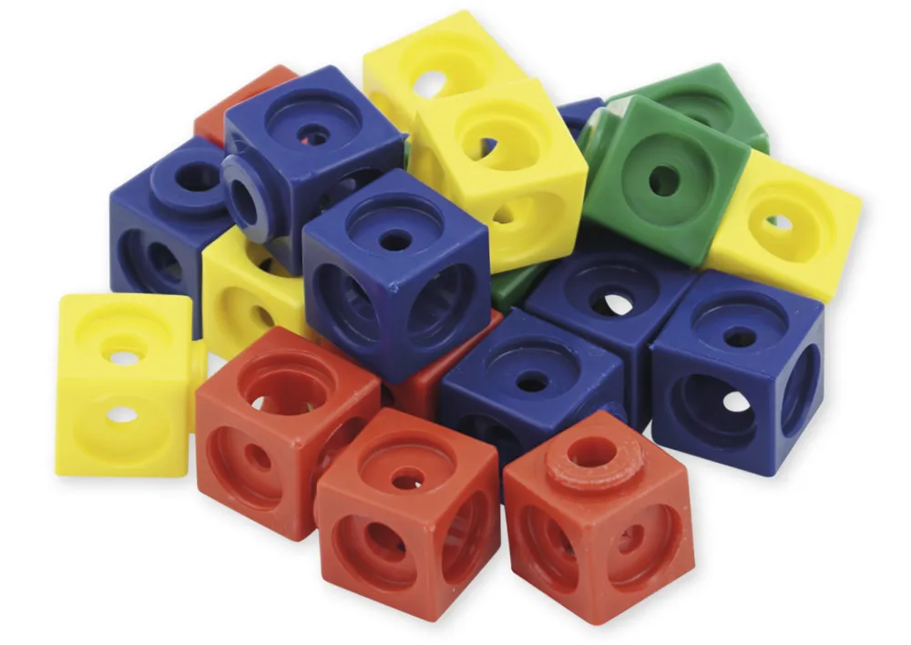 Set Steckwürfel, 1,7 cm, 100 Stück im Polybeutel